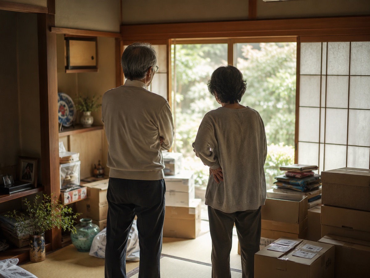 実家の片付けに悩むご夫婦